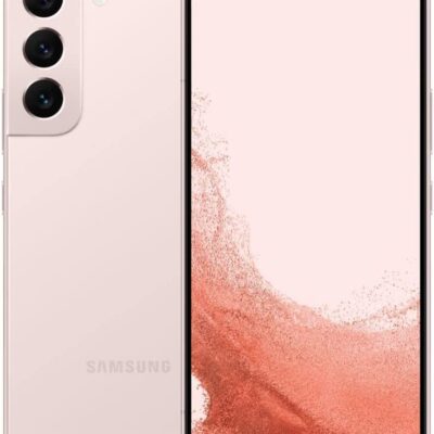 SAMSUNG Galaxy S22 Cell Phone, Factory Unlocked Android Smartphone, 128GB, 8K Camera & Video, Night Mode, Brightest Display Screen, 50MP Photo Resolution, Long Battery Life, US Version, Pink Gold