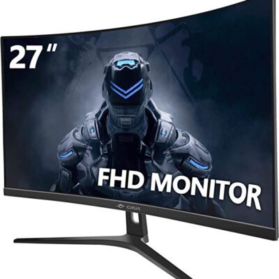 CRUA 27" 144hz/165HZ Curved Gaming Monitor, Full HD 1080P 1800R Frameless Computer Monitor