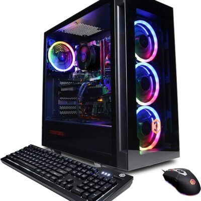 CyberpowerPC Gamer Xtreme VR Gaming PC, Intel Core i7-12700F 2.1GHz, GeForce RTX 3060 12GB, 16GB DDR4, 1TB NVMe SSD, WiFi & Win 11 Home (GXiVR8040A12), Black