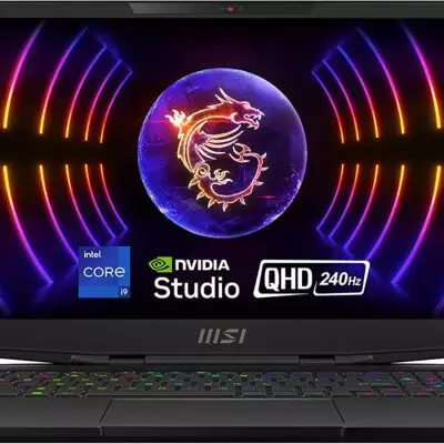 MSI Stealth 17 Studio 17.3" QHD 240Hz Gaming Laptop: Intel Core i9-13900H, RTX 4080, 32GB DDR5, 1TB NVMe SSD, Thunderbolt 4, USB-Type C, Cooler Boost...