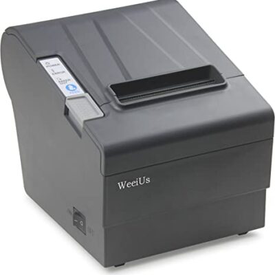 WeeiUs POS Thermal Receipt Printer, USB Ethernet LAN Serial Connection, with auto-Cutter, Restaurant Printer
